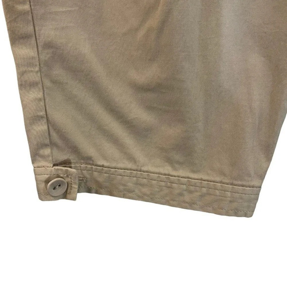 Talbots Chino Beige Khaki Plus Size 18 Cotton Spandex Blend Capri Length Casual - Picture 4 of 6